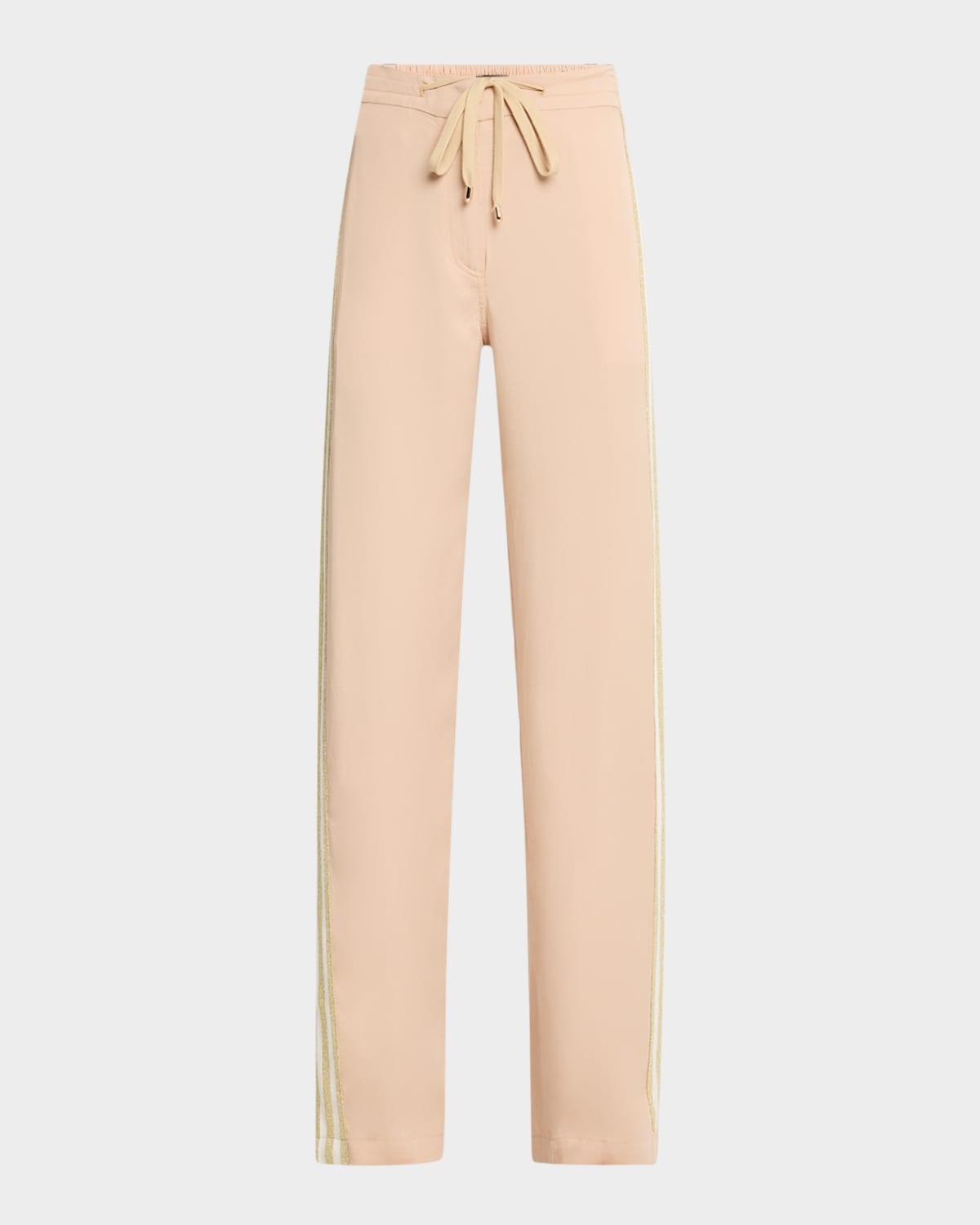 on track drawstring pants