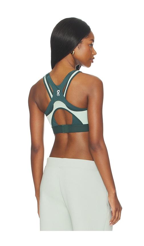 on train volt bra in mint, green.
