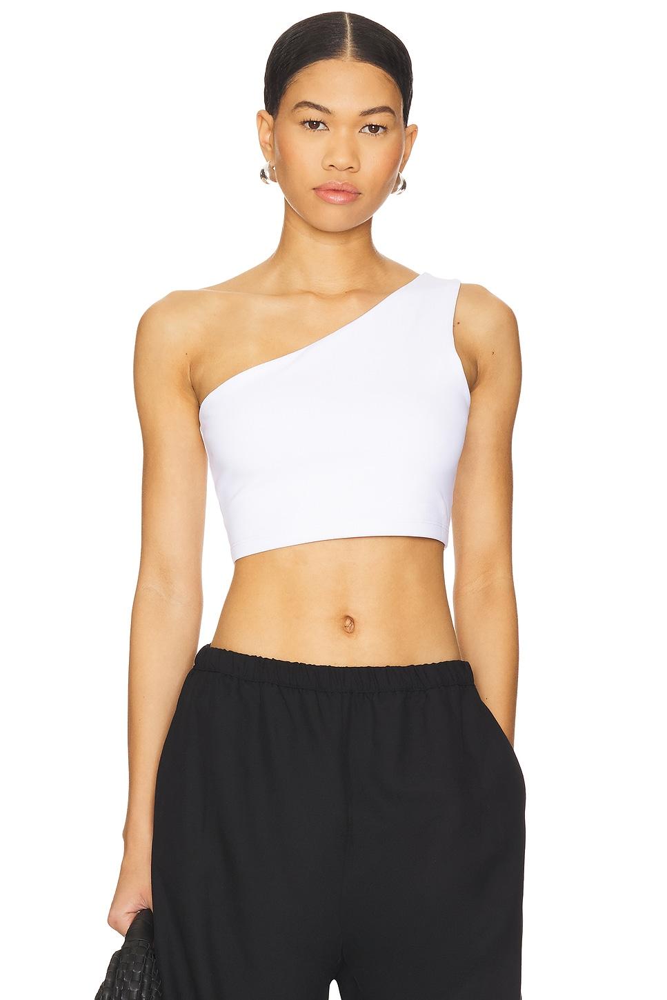 one shoulder crop top