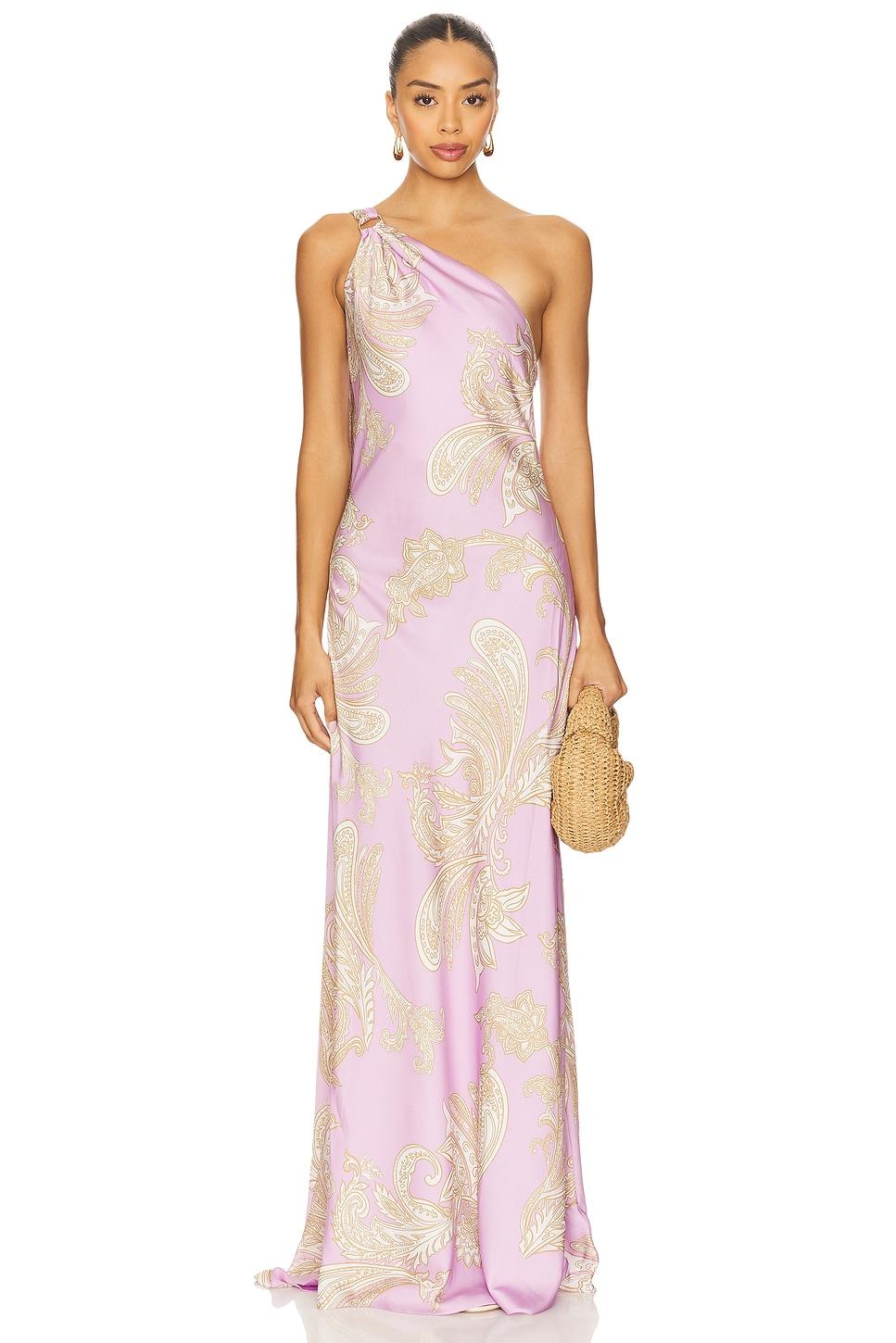 one shoulder long dress