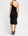 one-shoulder ruched mini dress