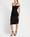 one-shoulder ruched mini dress