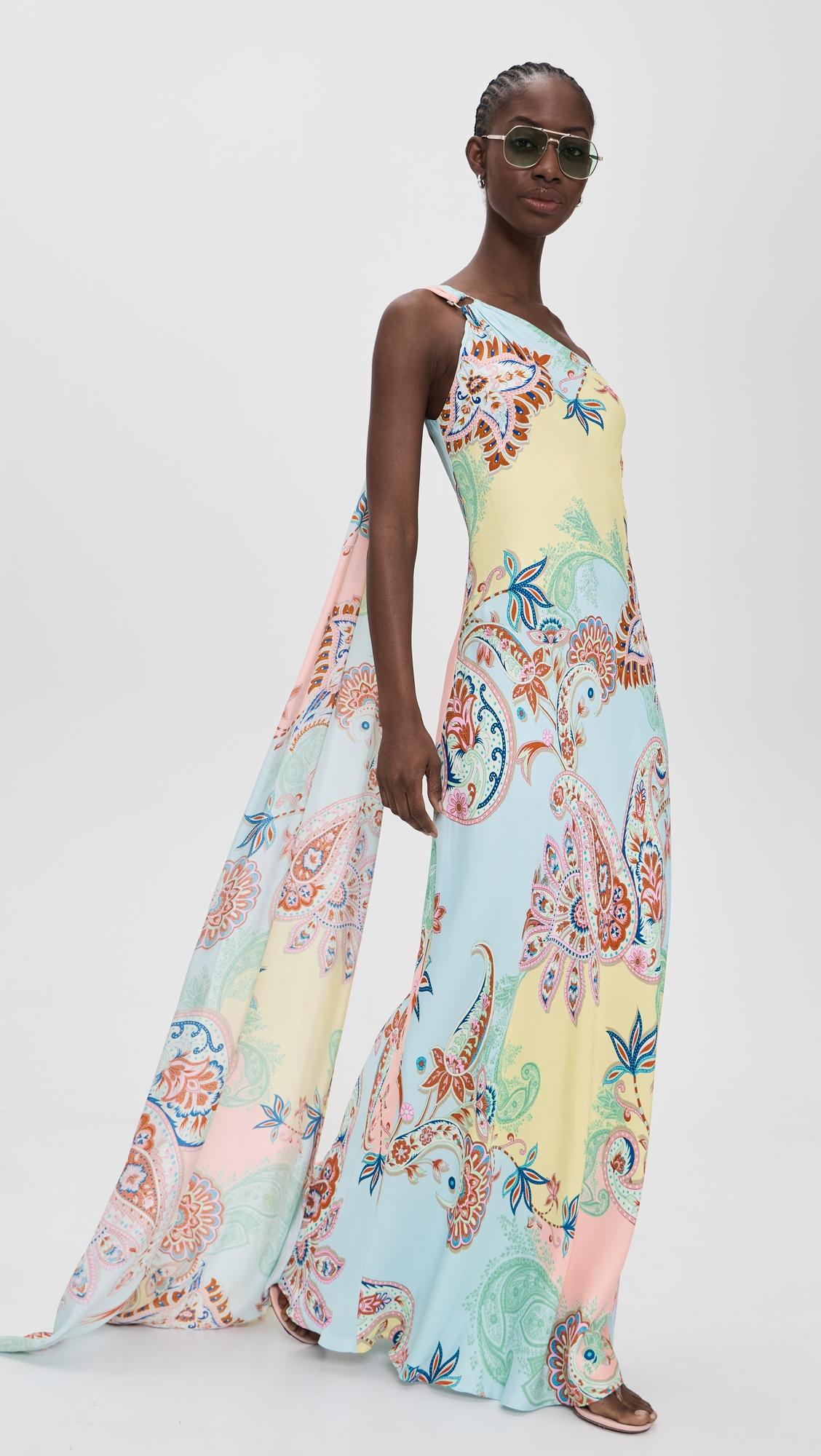 one shoulder sash dress