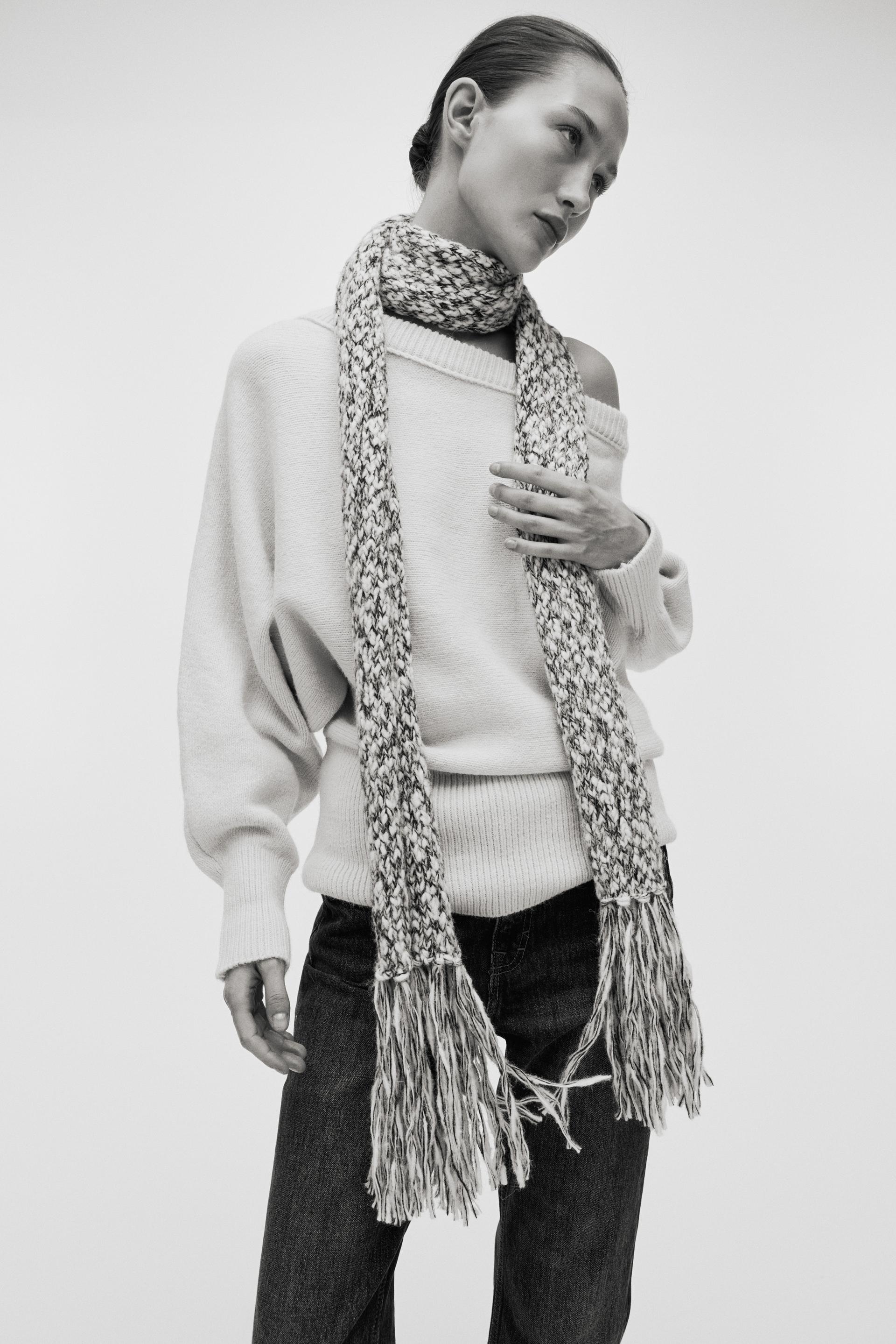 one-shoulder sweater