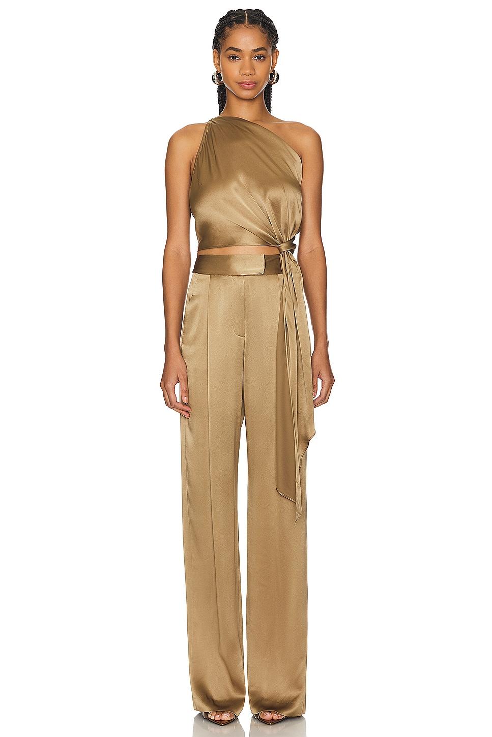 one shoulder top with tail