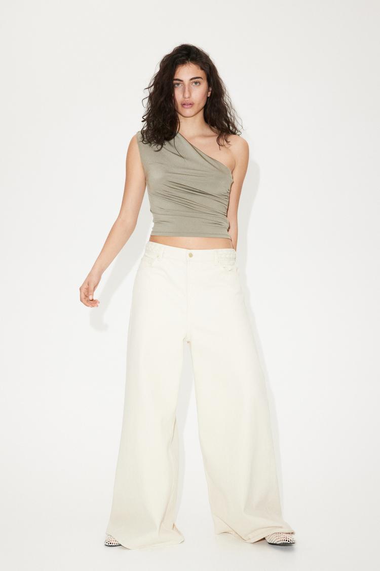 one-shoulder top