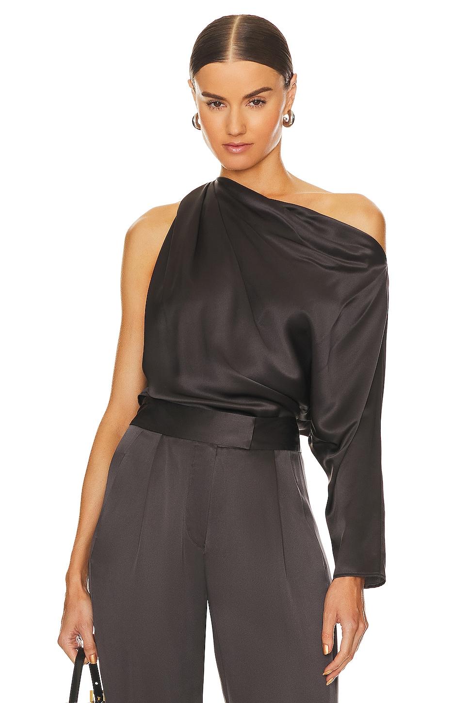 one sleeve drape top