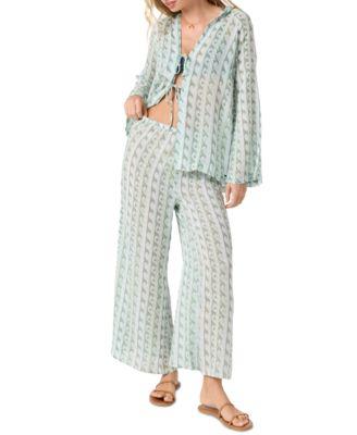 oneill juniors regina printed hoodie pants cover up