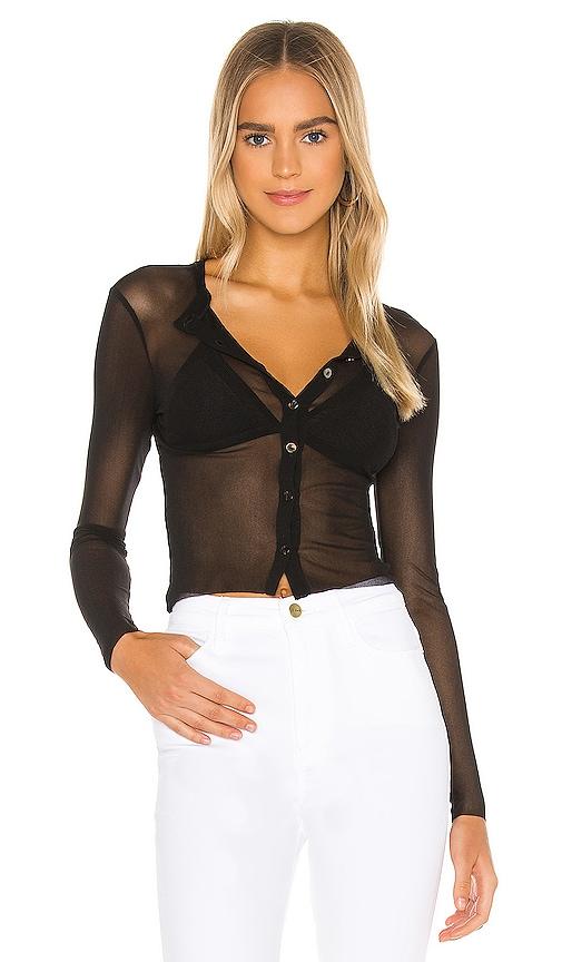 only hearts mesh cardigan in black.