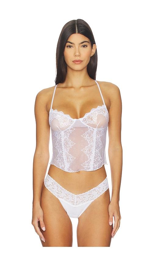 only hearts so fine corset cami in white.