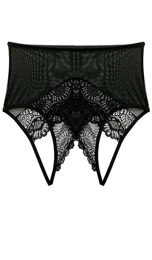 only hearts whisper sweet nothings coucou hi waist brief in black.