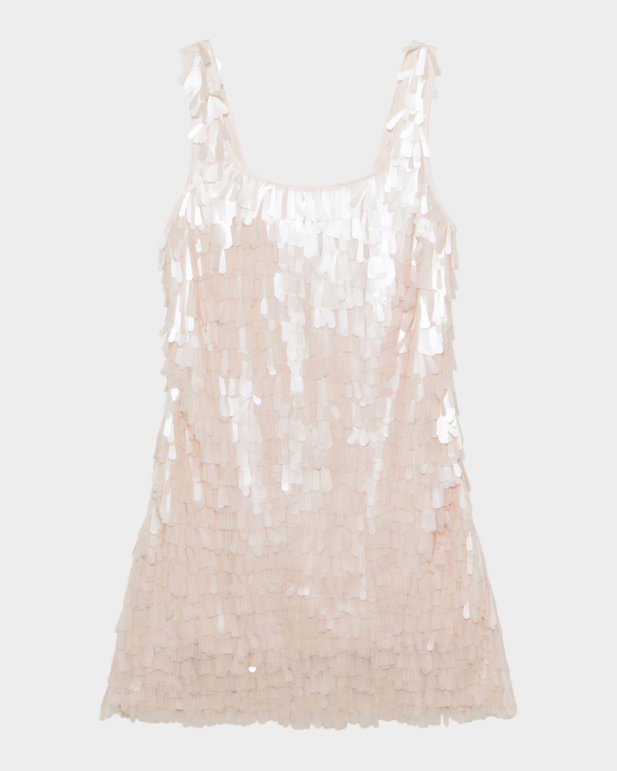 onyx sleeveless sequin mini dress