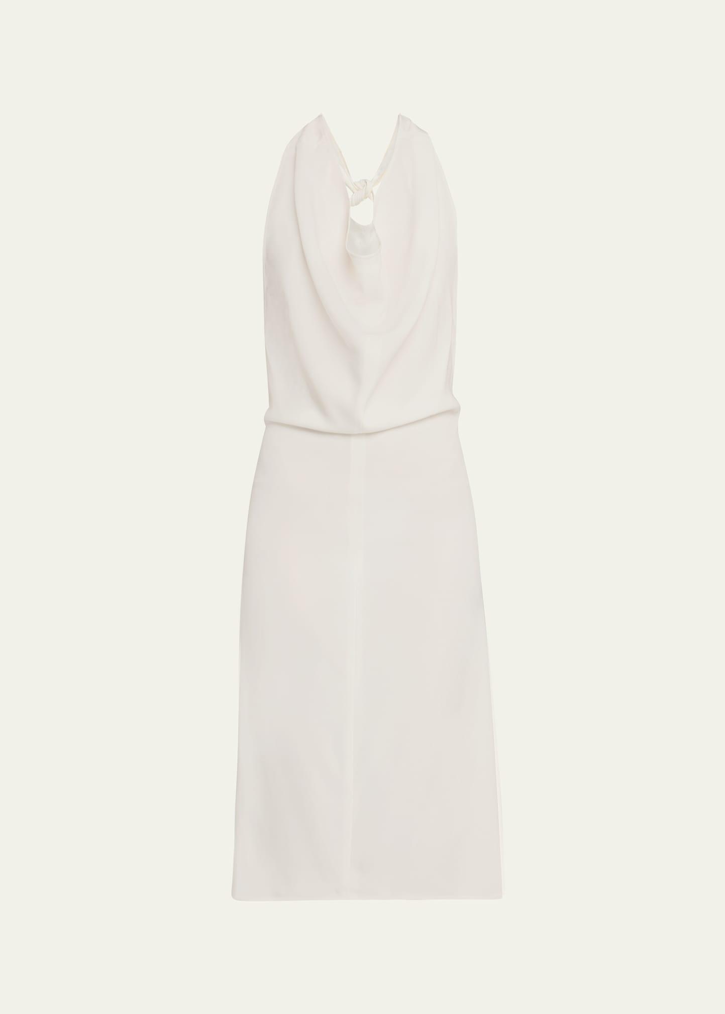 open back halter dress
