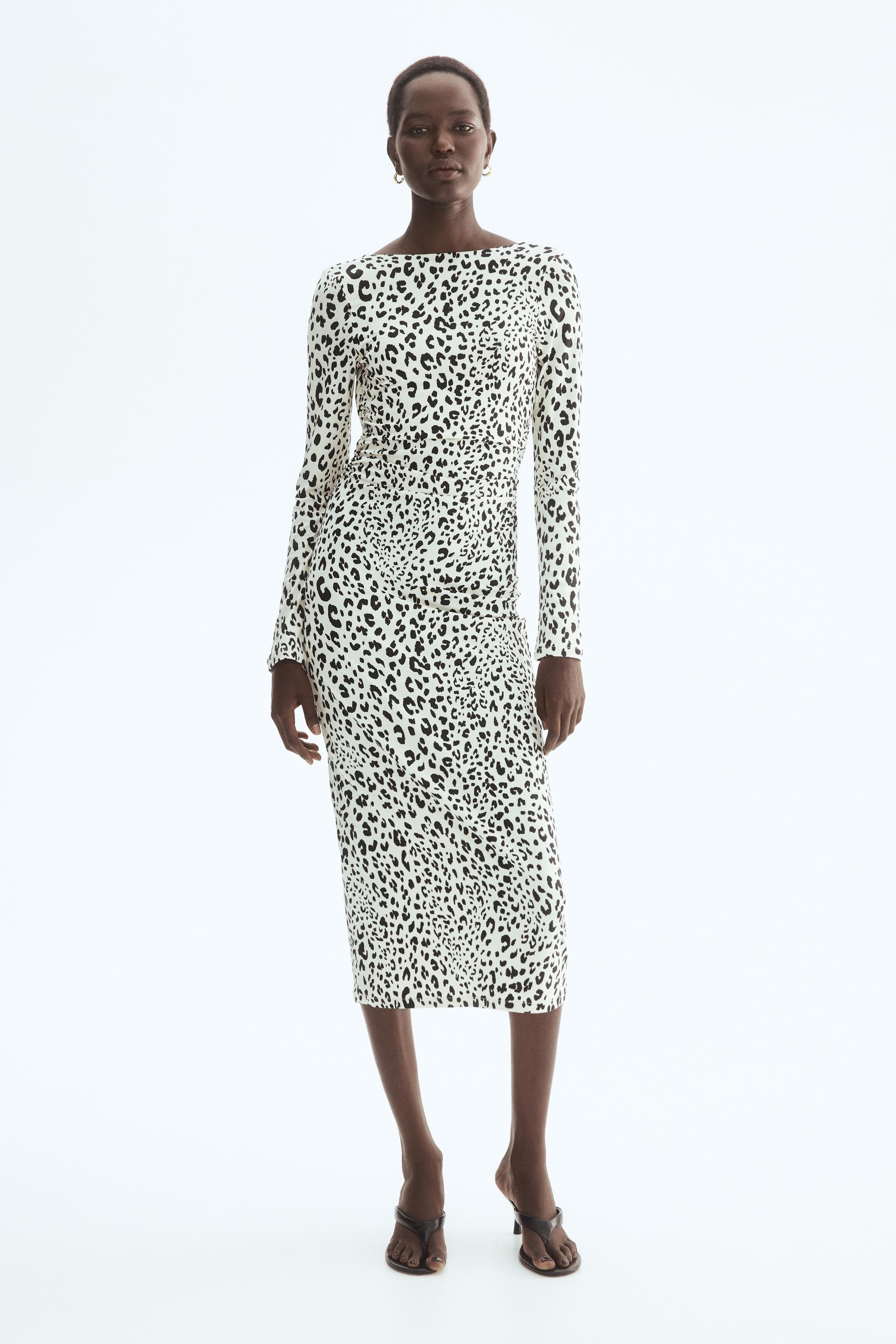 open-back jersey dress