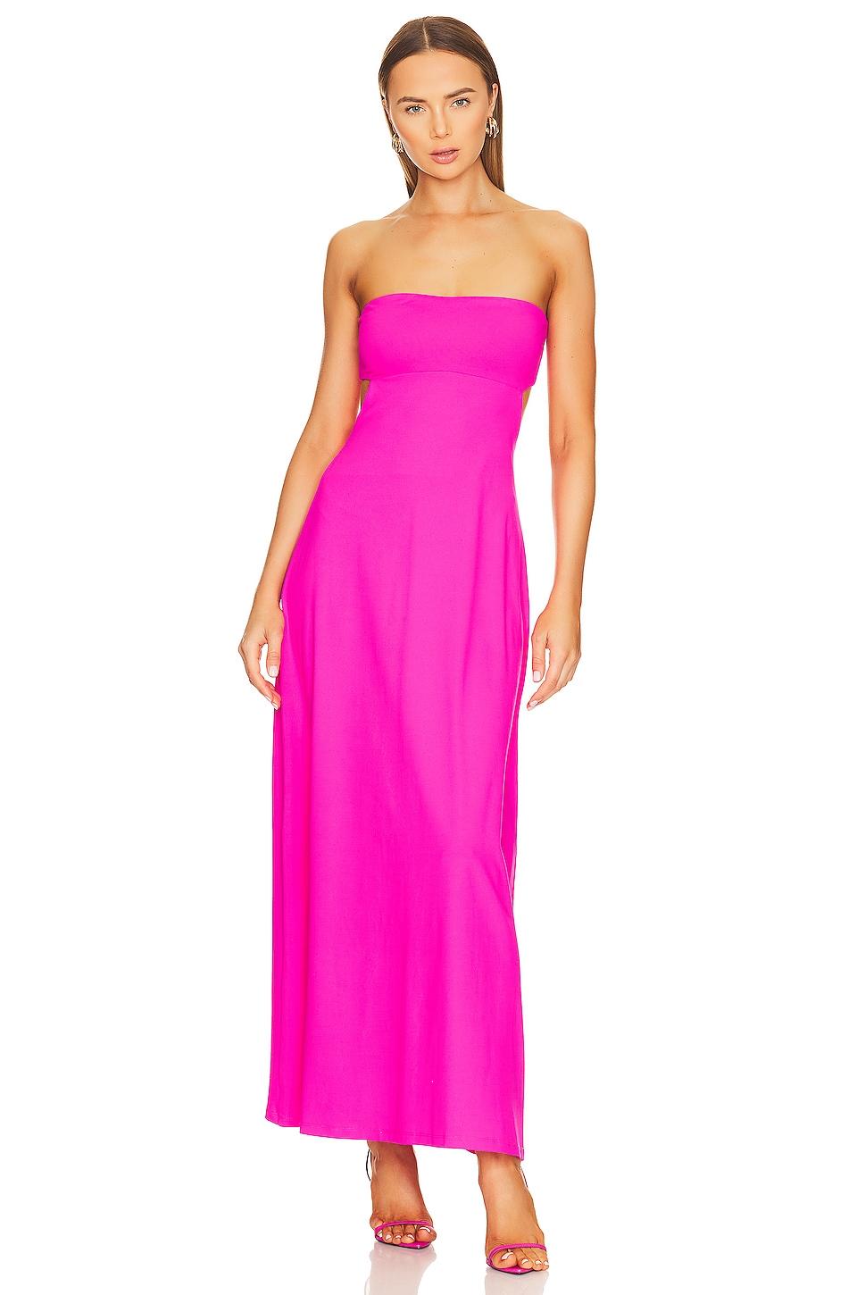 open back tube dress
