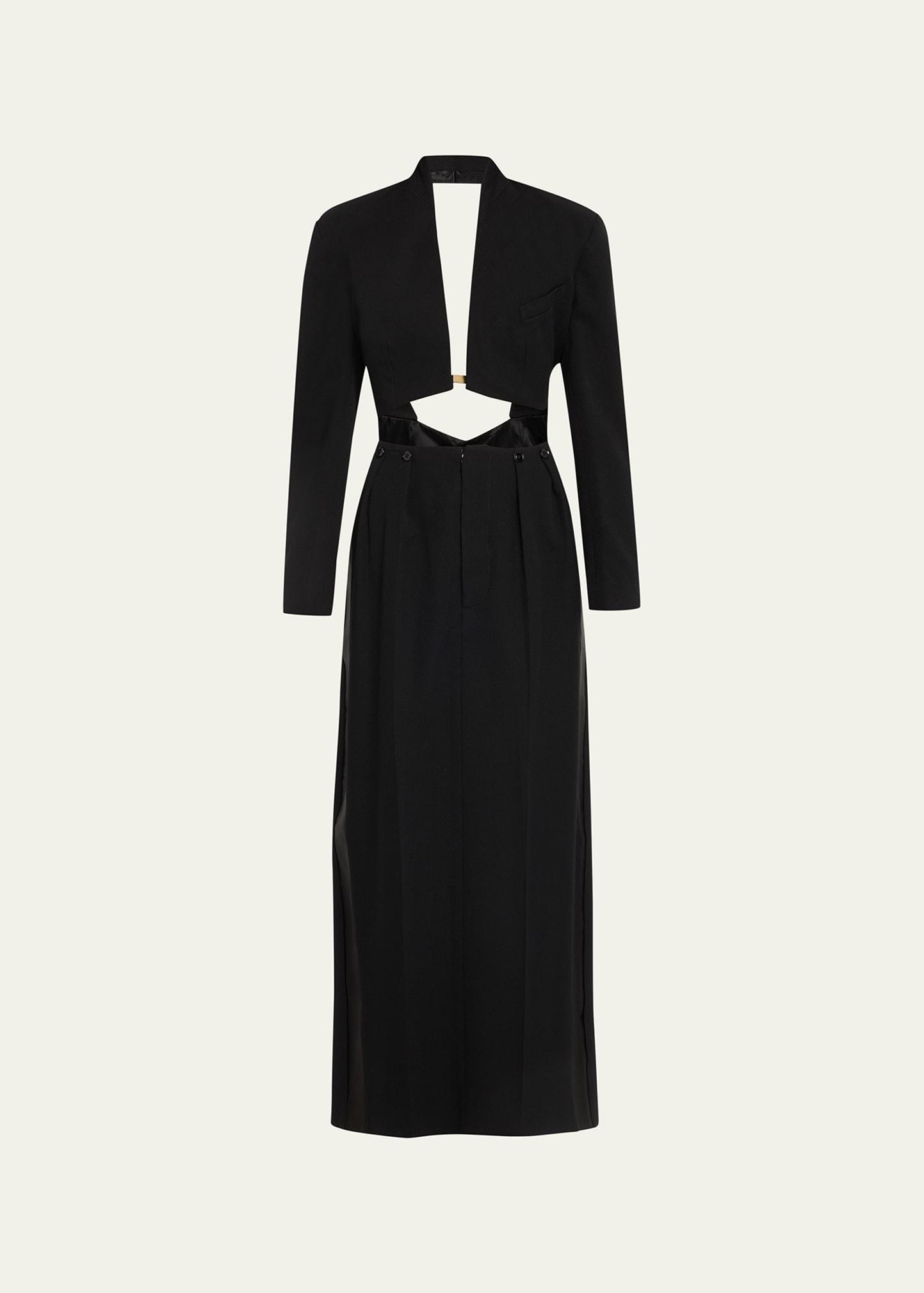 open-back wool tailcoat