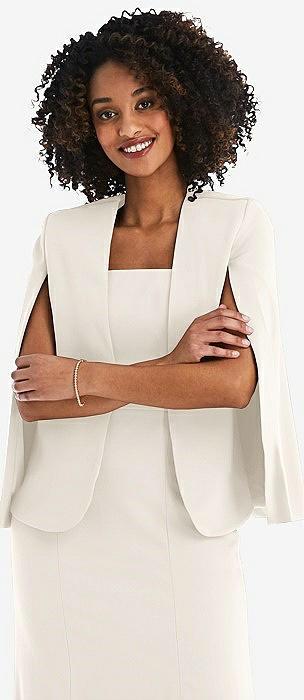 open-front split sleeve cape jacket