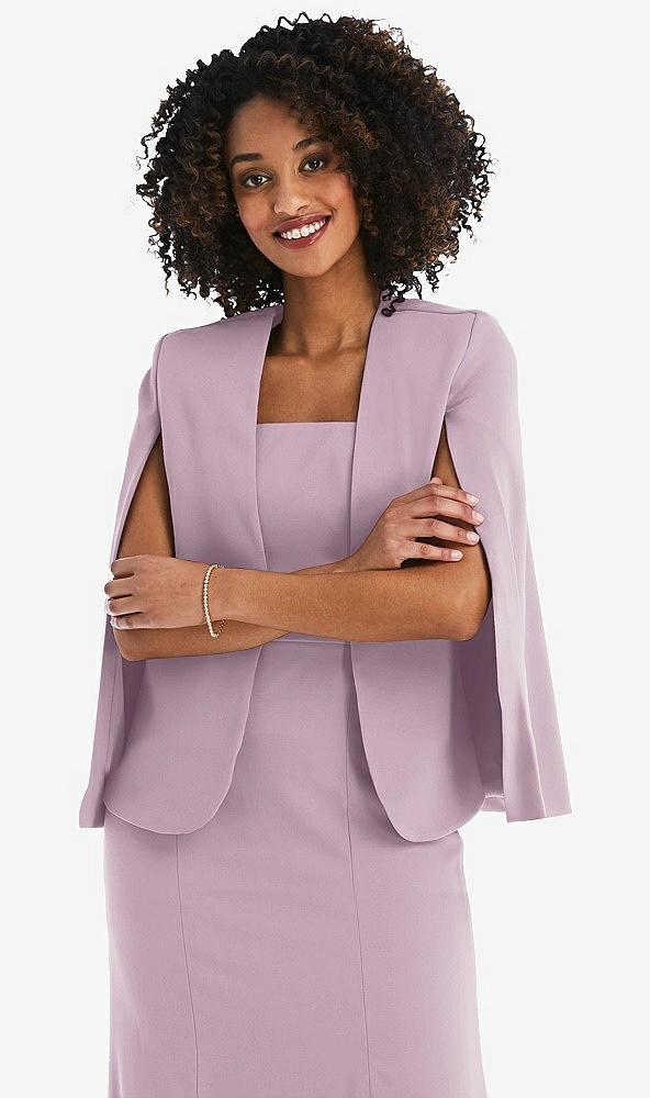 open-front split sleeve cape jacket