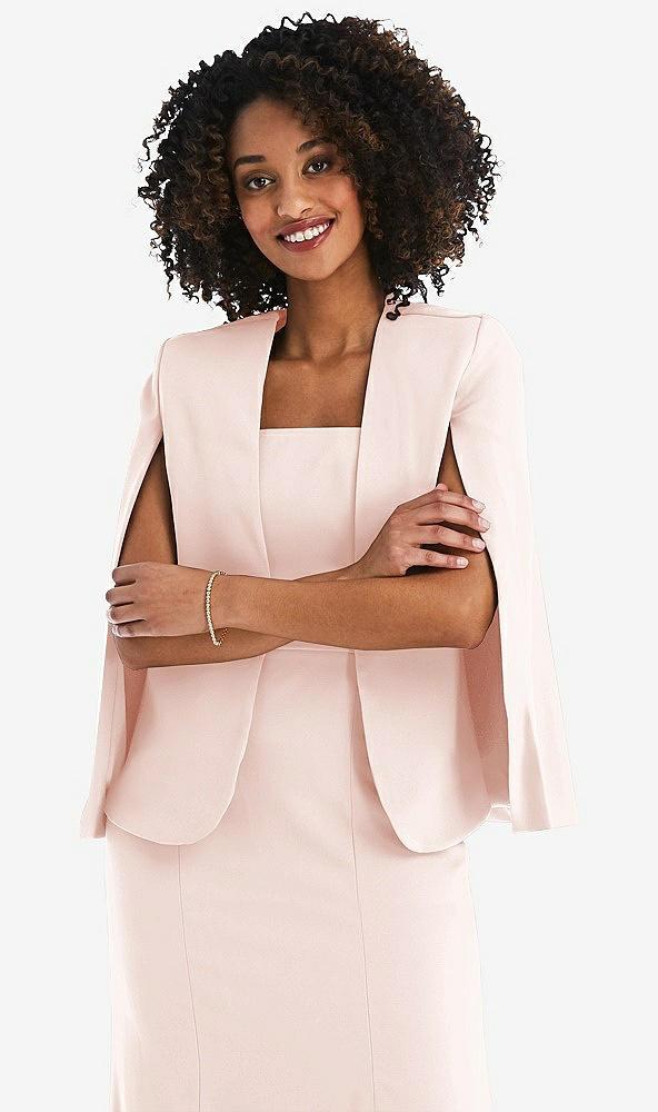 open-front split sleeve cape jacket