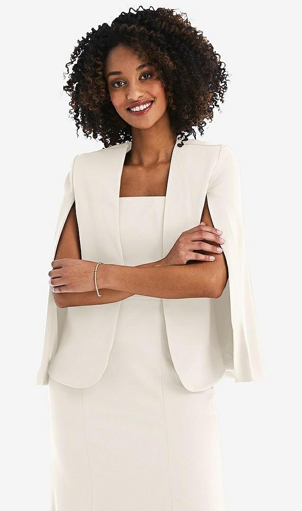 open-front split sleeve cape jacket