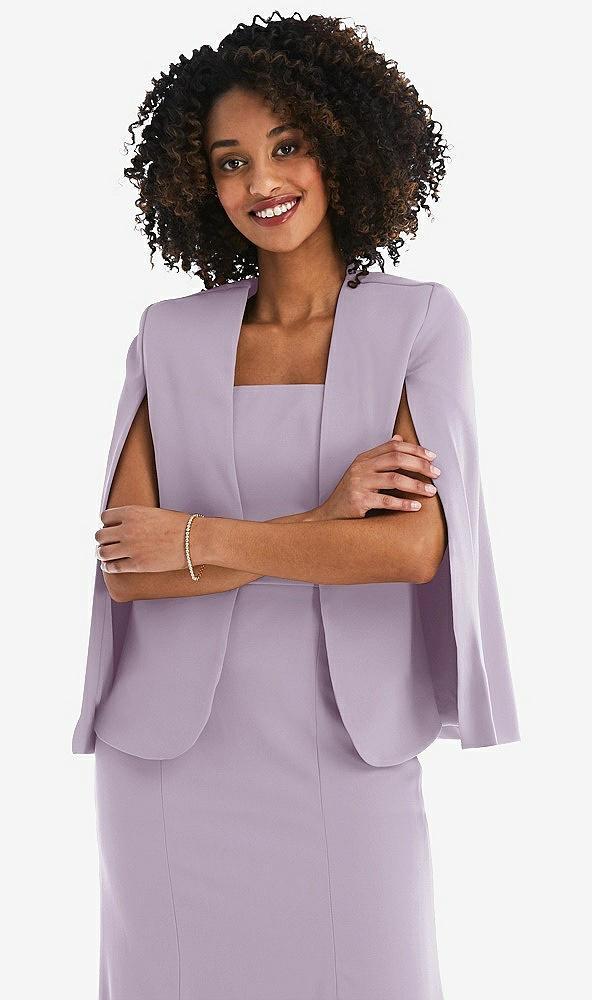 open-front split sleeve cape jacket