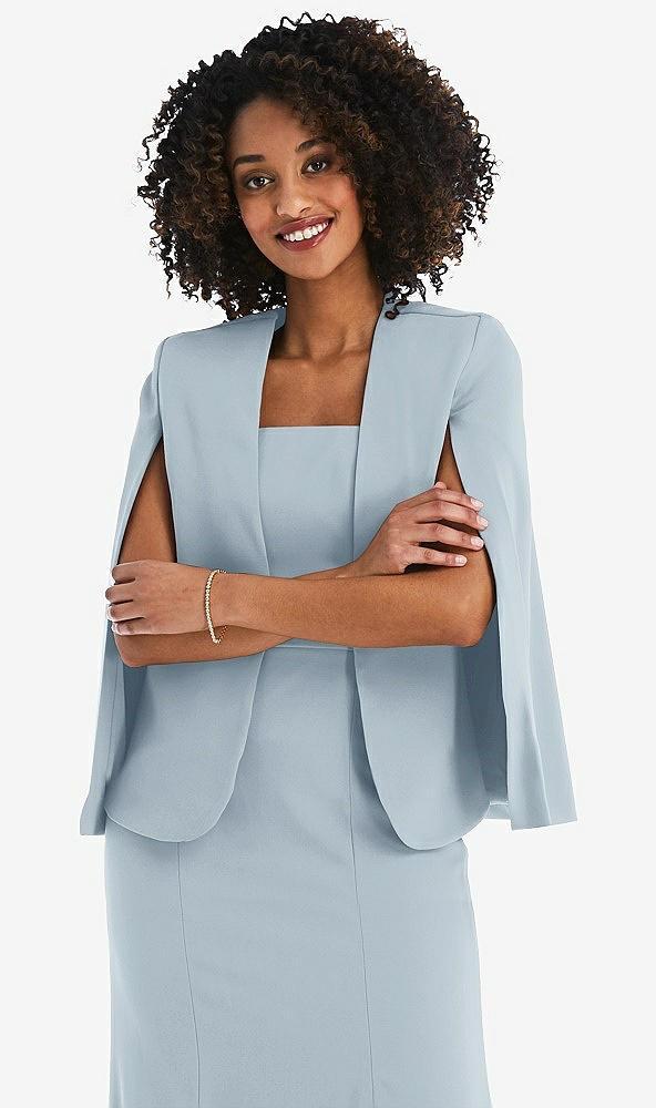 open-front split sleeve cape jacket