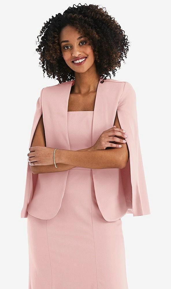 open-front split sleeve cape jacket