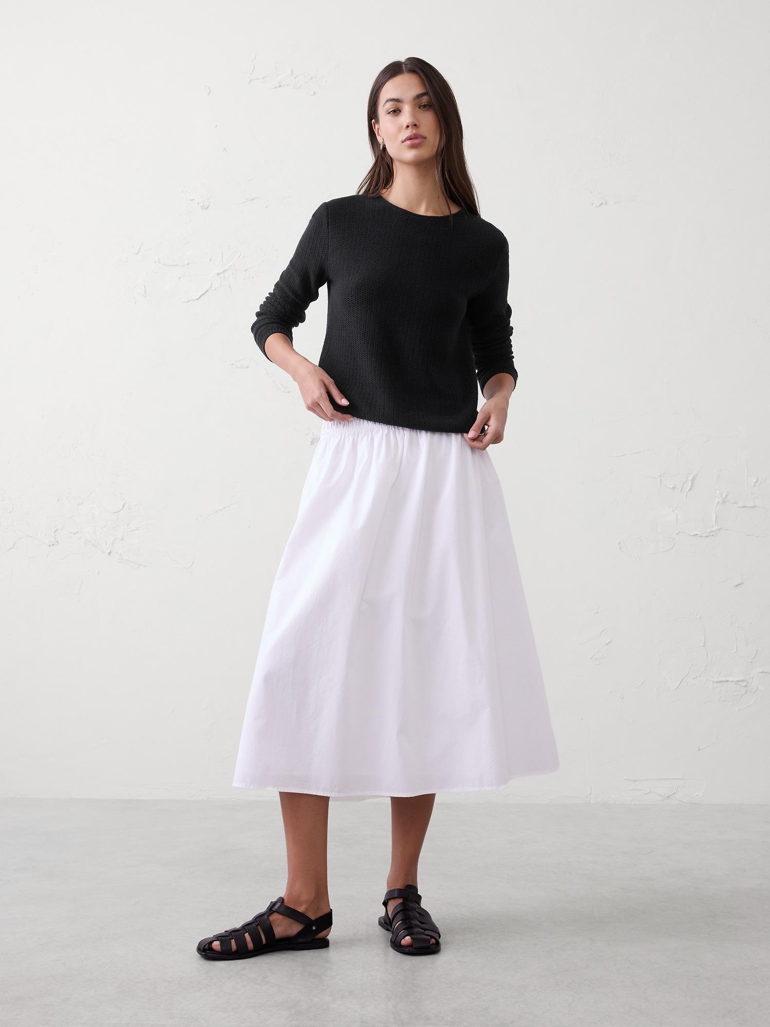 open stitch tie-back sweater