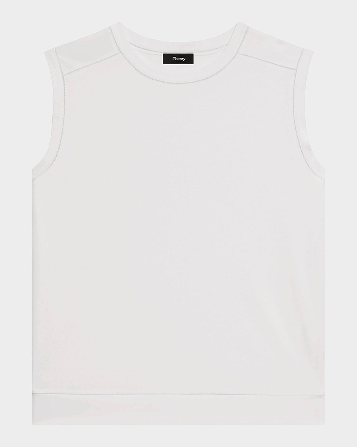 open-trim sleeveless top