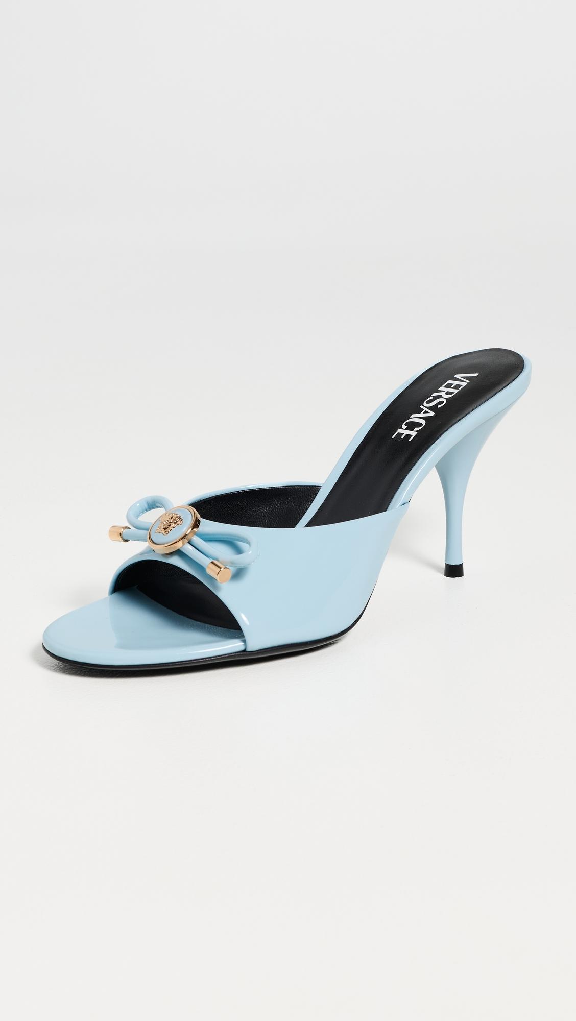 opera bow patent mules 85 mm