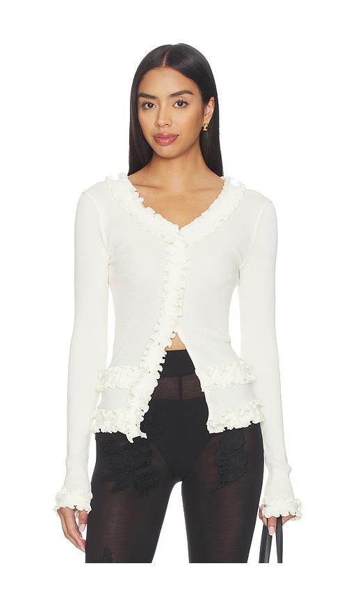 operasport caroline seamless top in ivory.