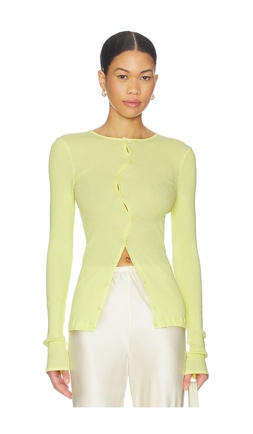 operasport claire seamless top in yellow.