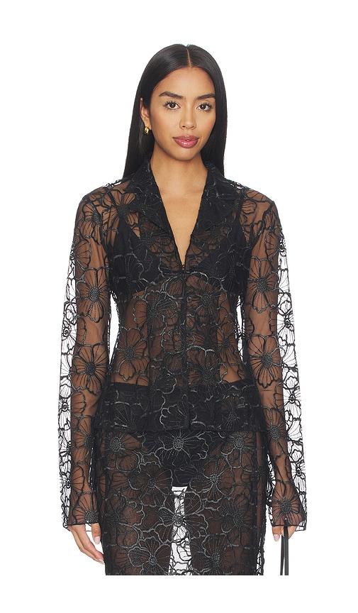 operasport flora shirt in black.