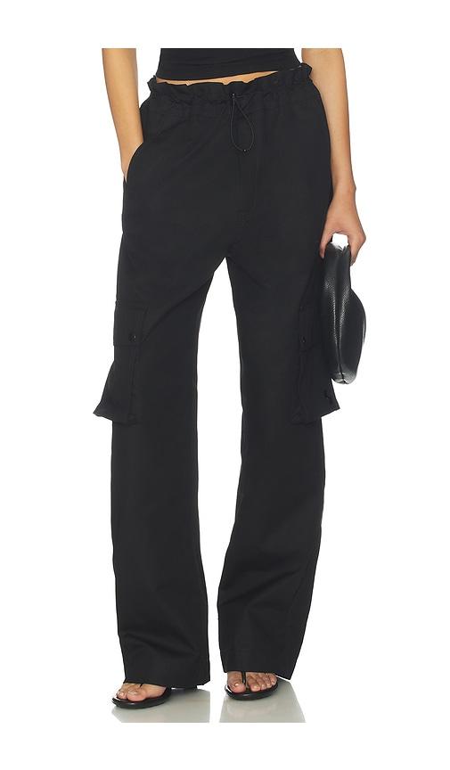 operasport maud cargo pants in black.