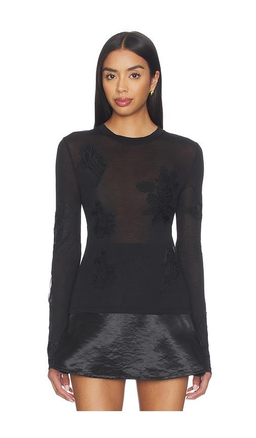 operasport ziva top in black.