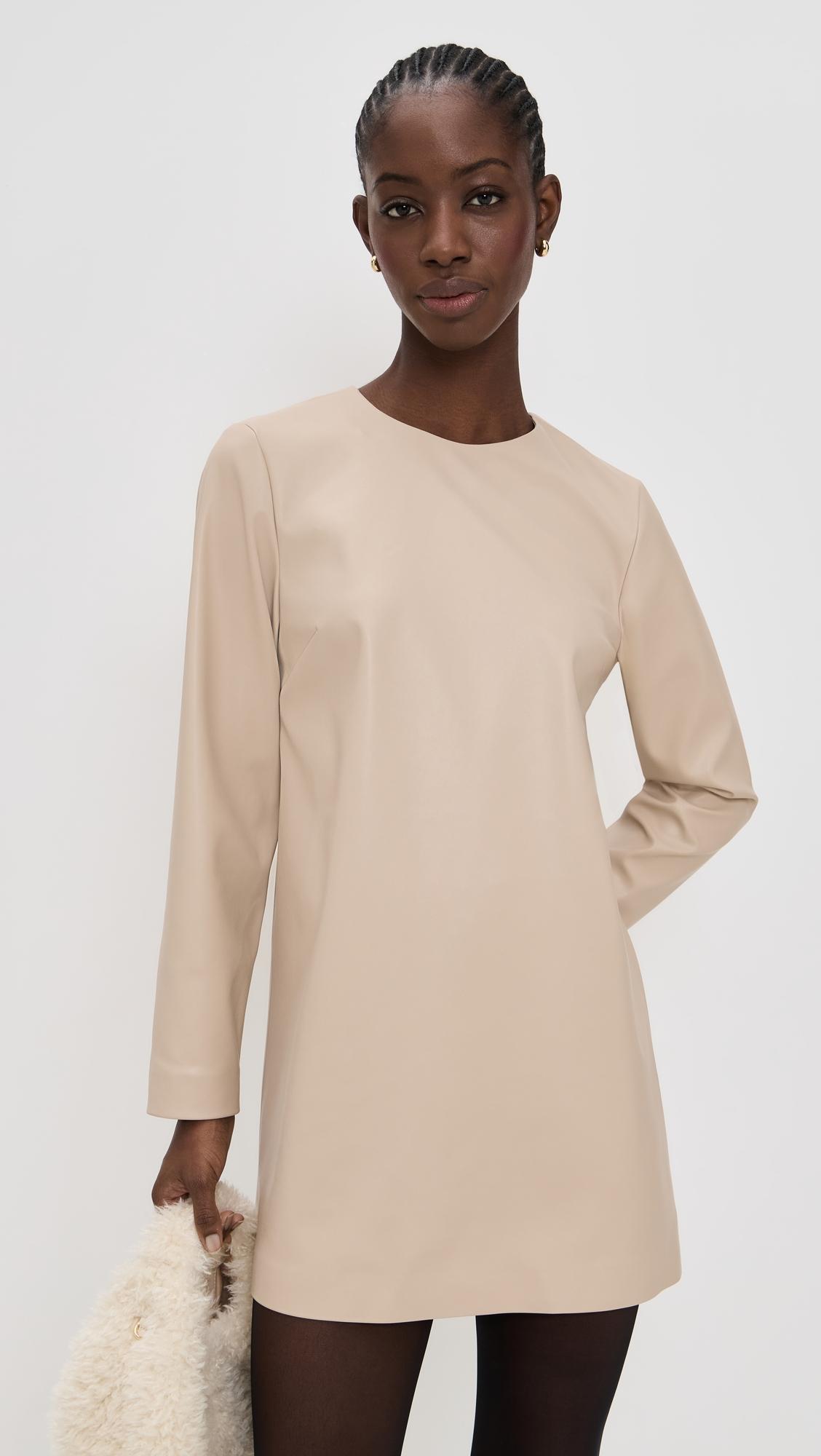 ophelia faux leather dress