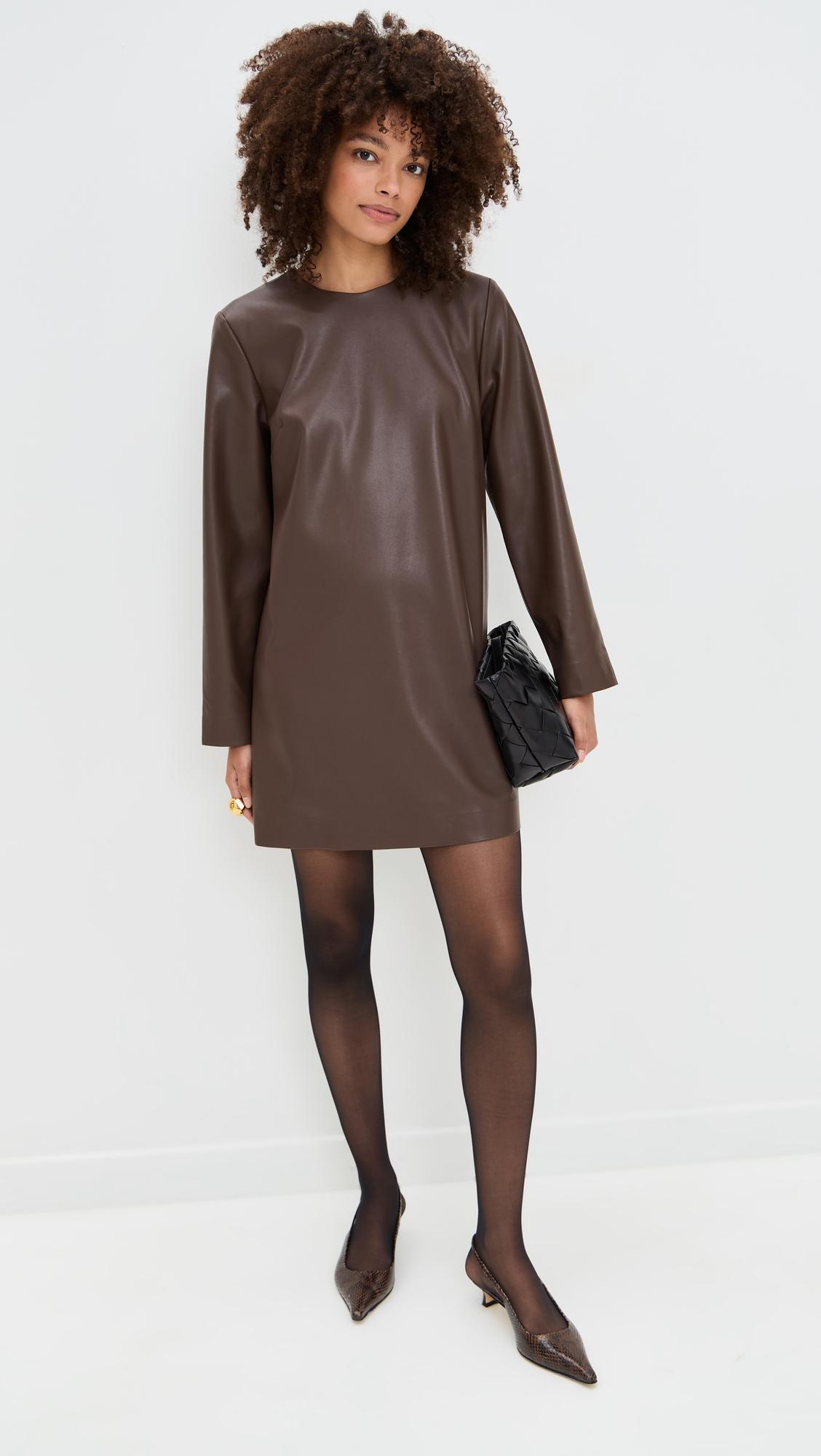 ophelia faux leather dress
