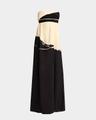 ophelia printed strapless marocaine dress