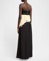 ophelia printed strapless marocaine dress