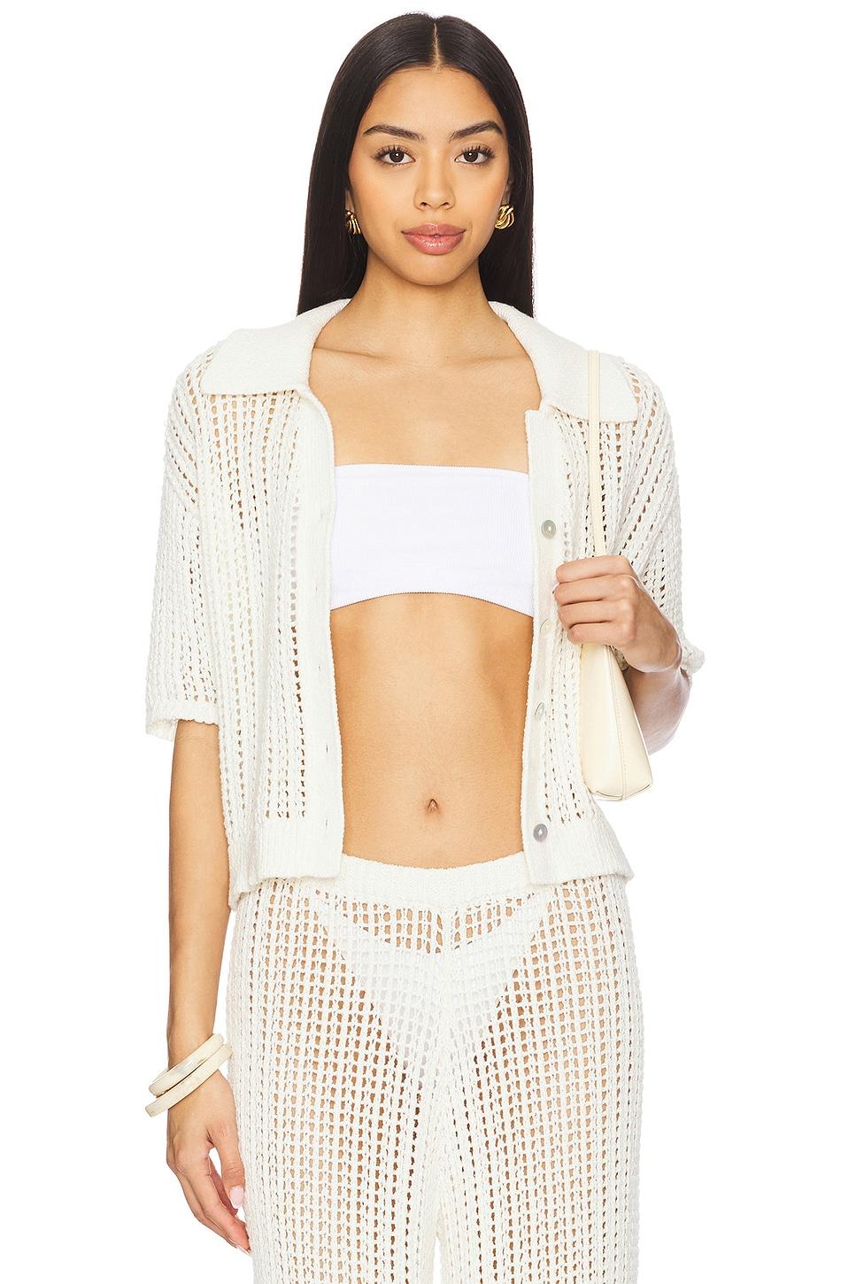 ophelia windowpane knit top