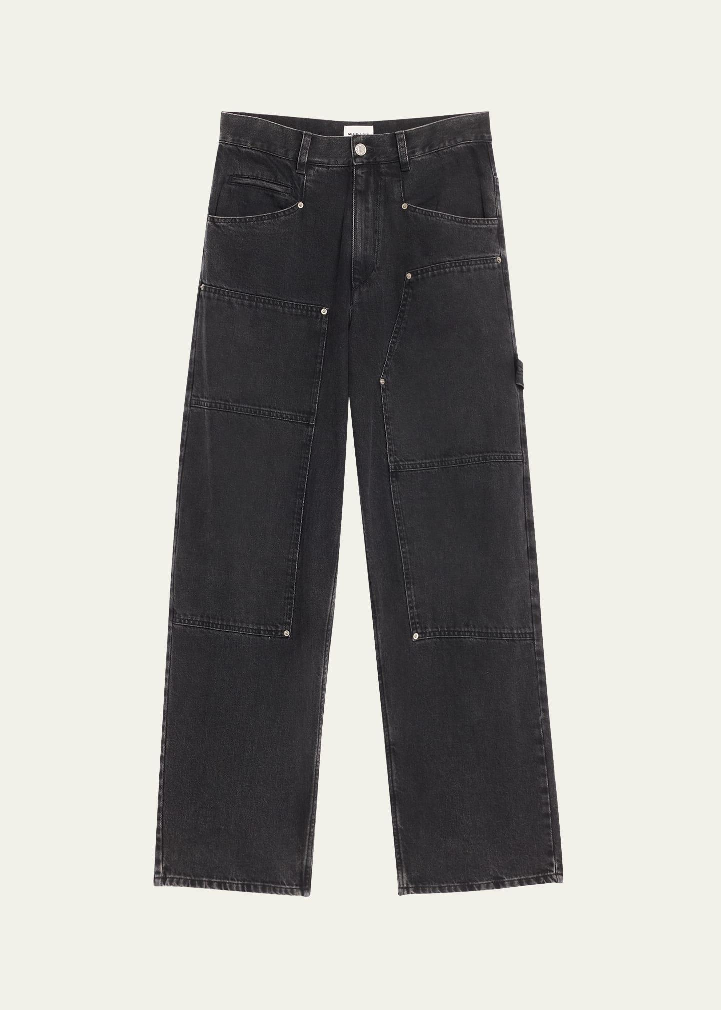 ophra straight-leg carpenter jeans
