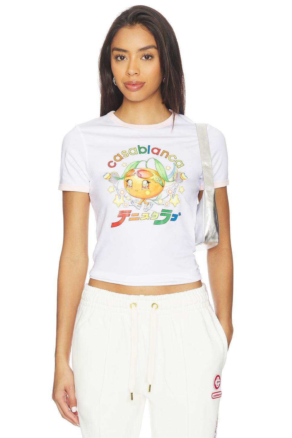 orange mascot ringer longline tee