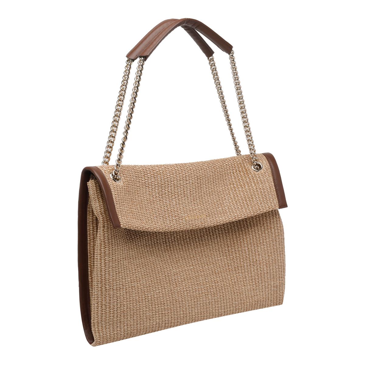 orciani bags beige raffia - women