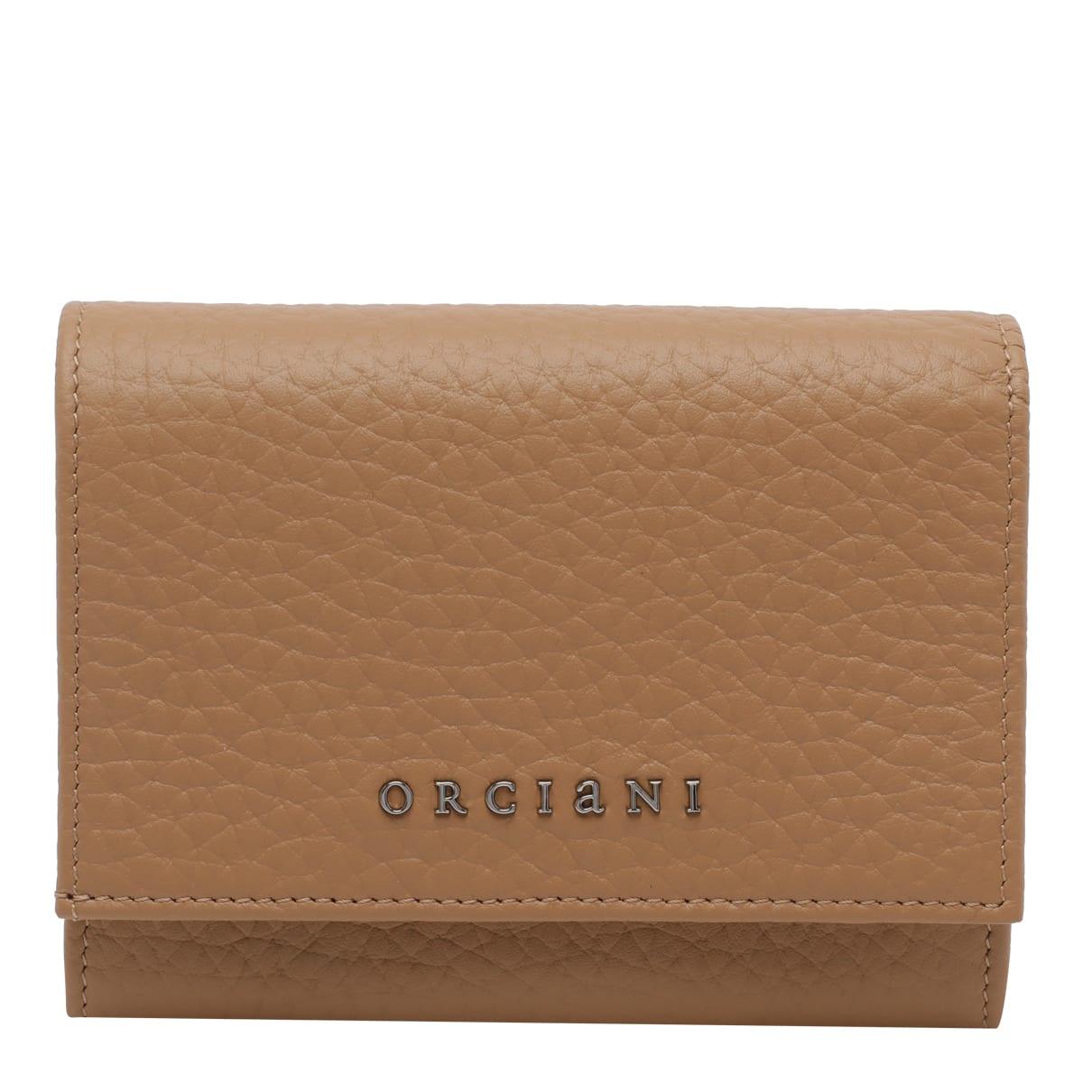 orciani logo wallet