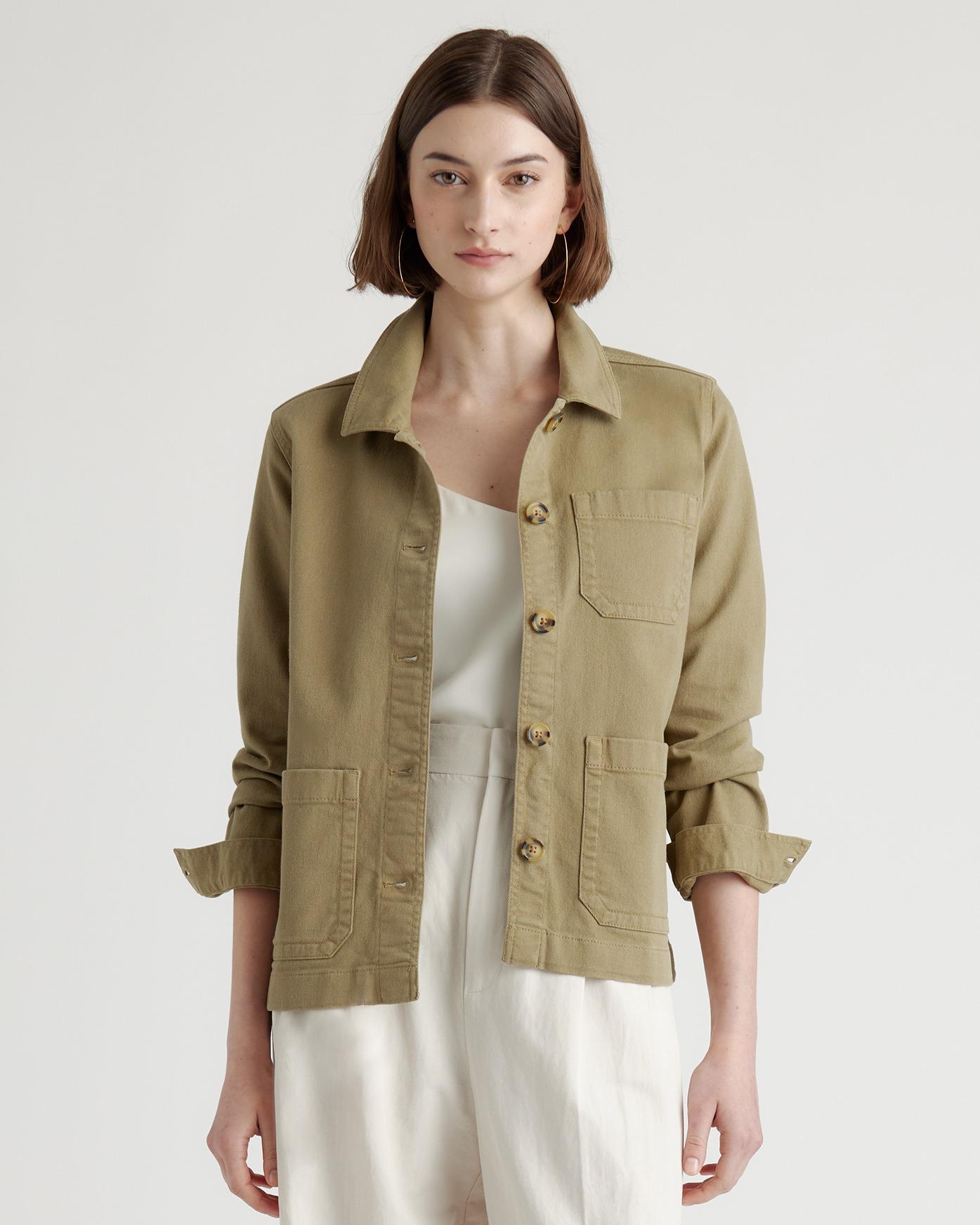 organic comfort stretch chore jacket