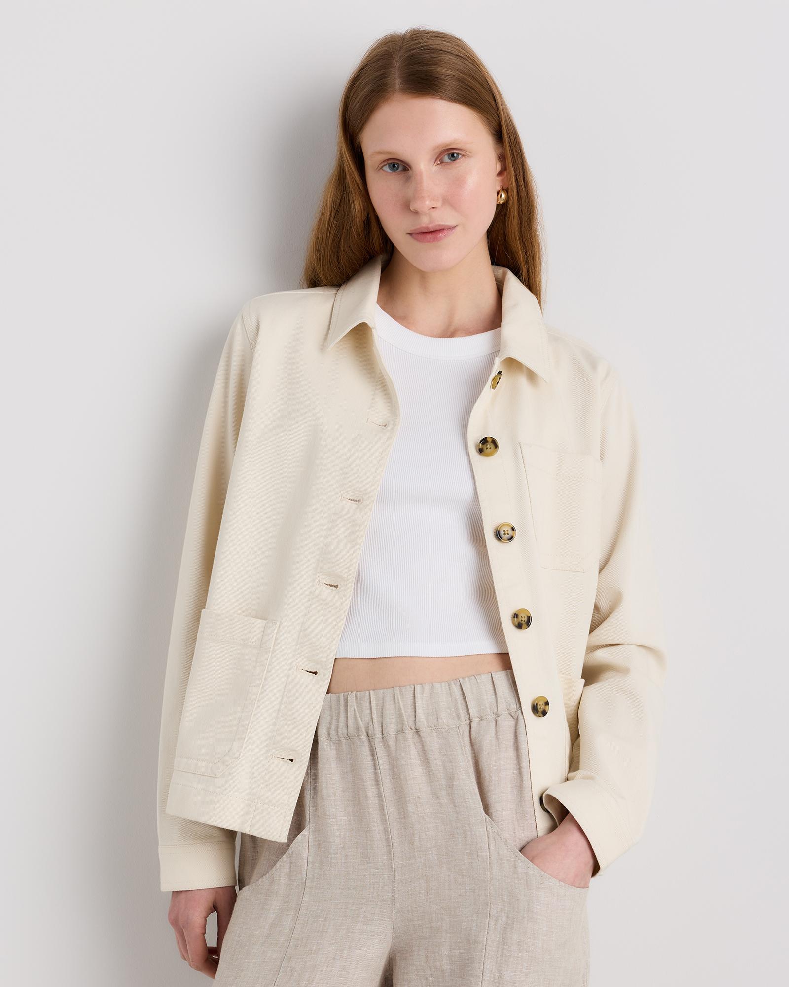 organic comfort stretch chore jacket