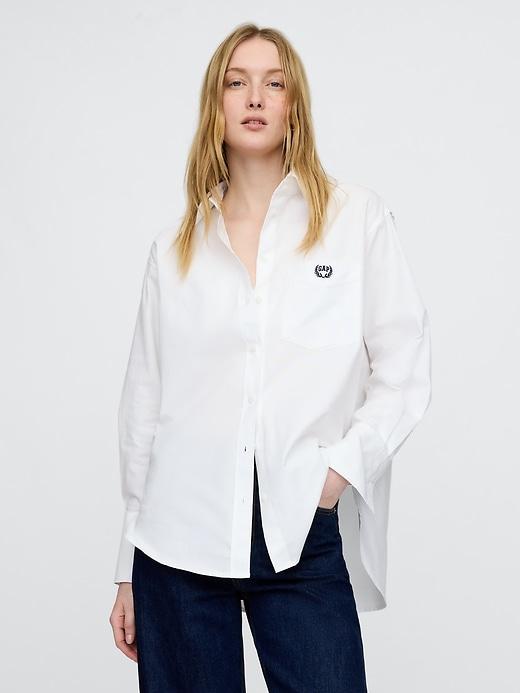 organic cotton oxford big shirt
