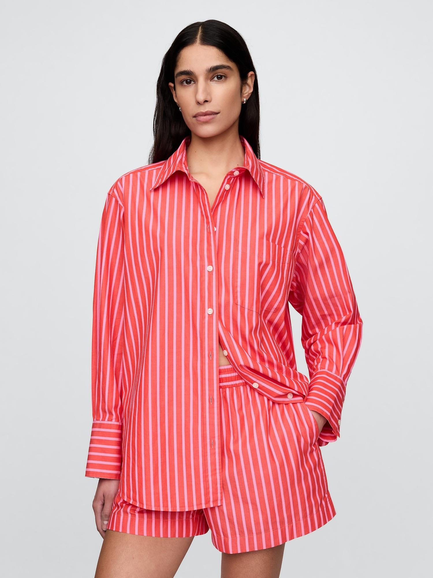 organic cotton poplin big shirt