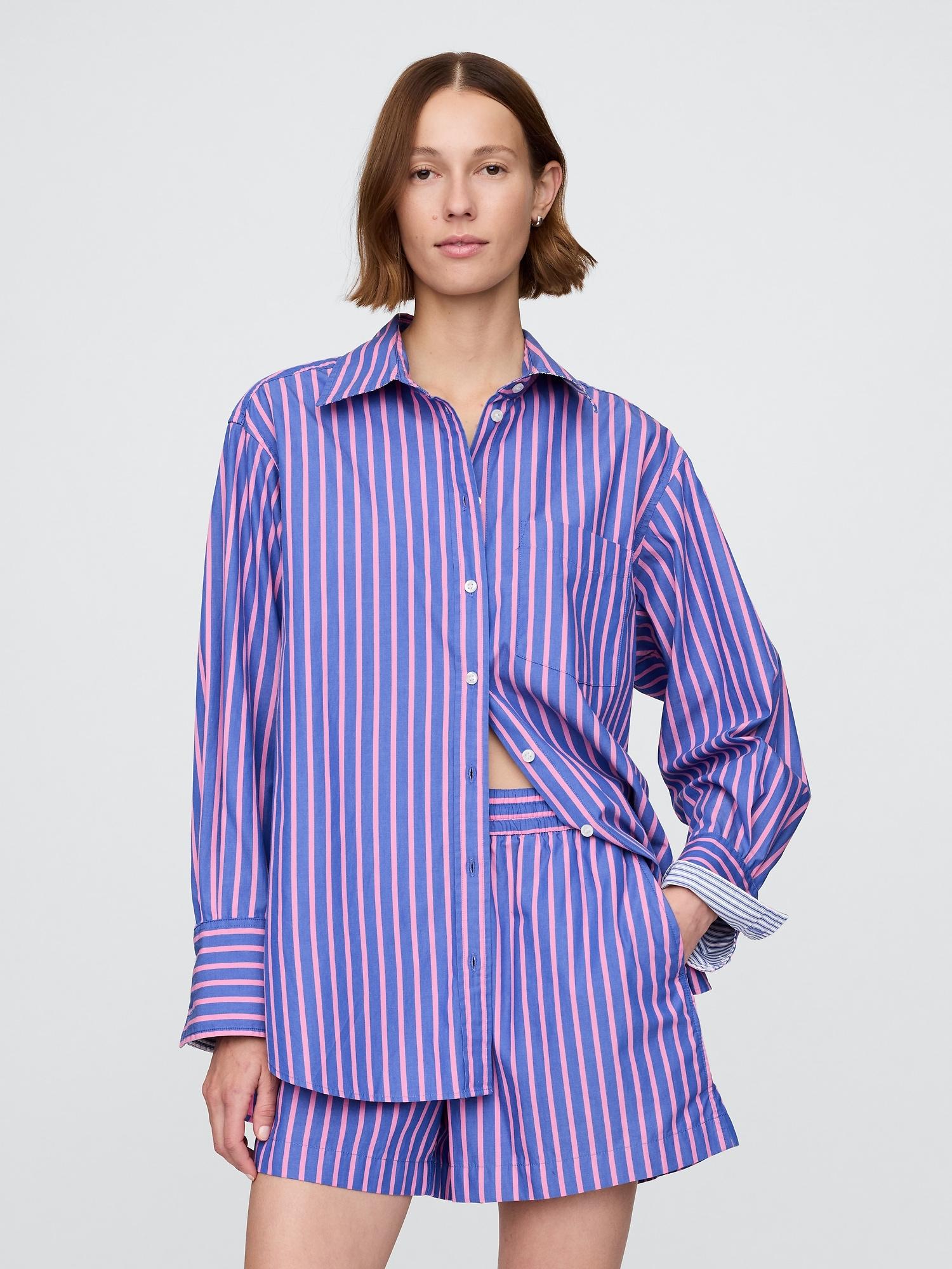 organic cotton poplin big shirt