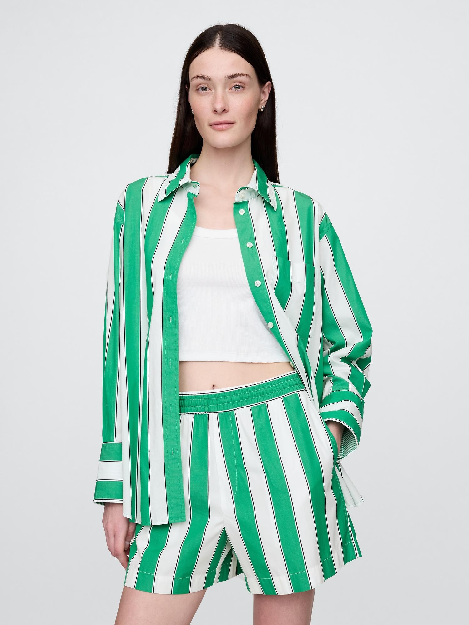 organic cotton poplin big shirt